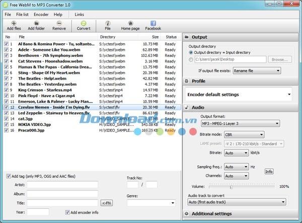 Free WebM to MP3 Converter