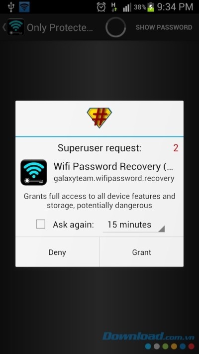 Wifi Password Recovery cho Android