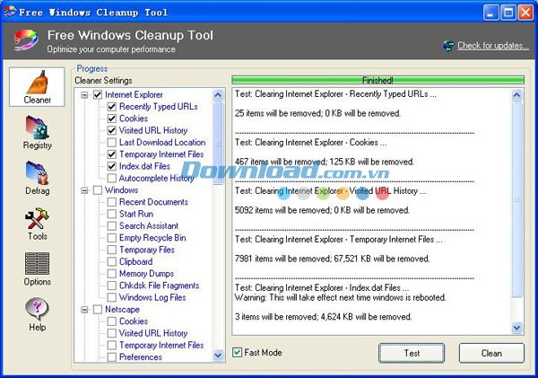 Free Windows Cleanup Tool