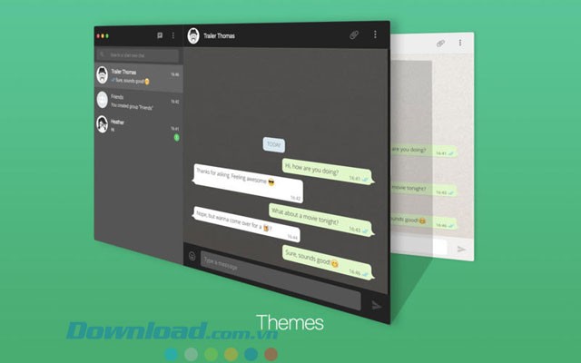 FreeChat for WhatsApp hỗ trợ 2 màu giao diện