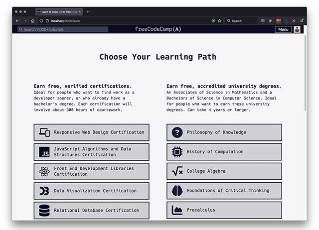 freeCodeCamp là nền tảng học lập trình online miễn phí và phi lợi nhuận