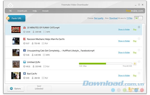 Giao diện Freemake Video Downloader