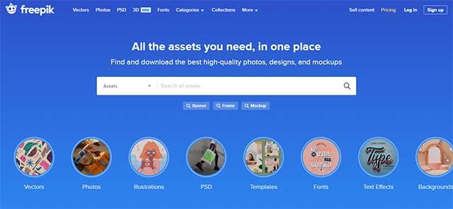 Freepik giúp người dùng tìm ảnh chất lượng cao, ảnh vector, hình minh họa và tệp PSD