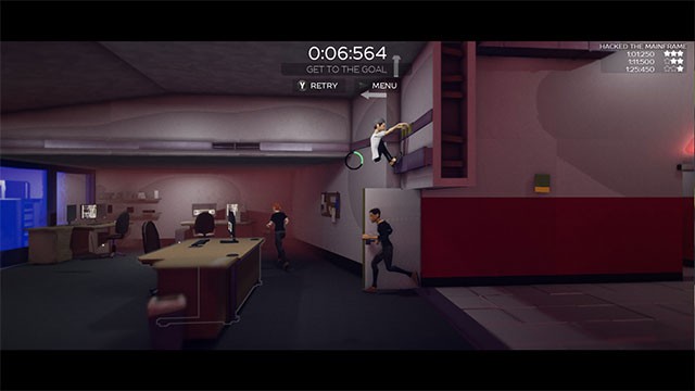 Tận dụng môi trường để hạ gục đám tay sai và chinh phục hàng loạt level 'hack não' trong Free Runners