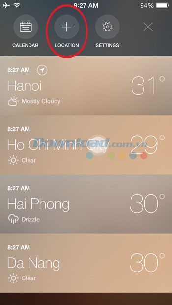 Thêm địa điểm tùy ý