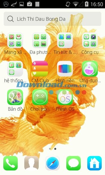 Màn hình phụ với Fresh OS Theme