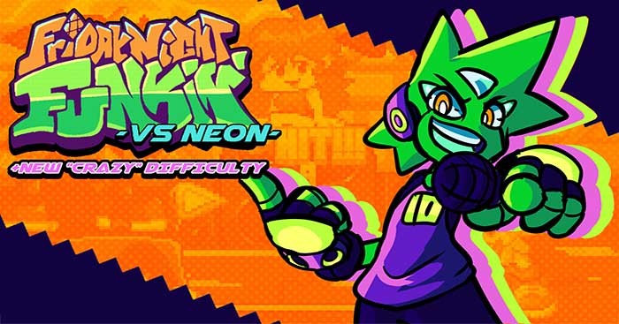 Trong FNF vs NEON, bạn sẽ phải đối đầu với nhân vật mới - người máy Neon