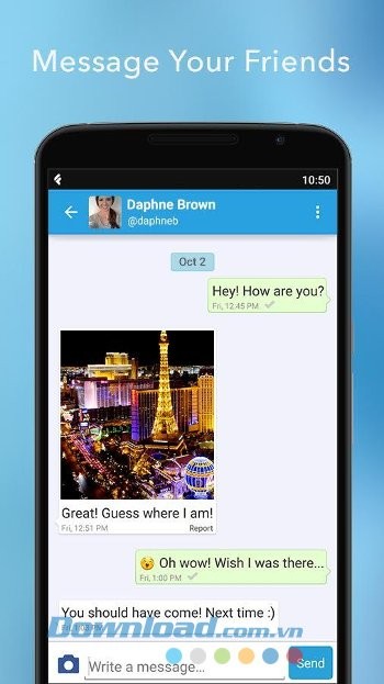 Trò chuyện riêng tư trên FriendLife