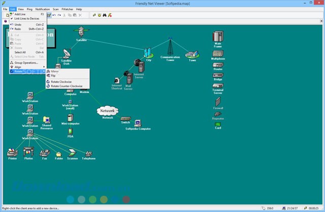 Giao diện Friendly Net Viewer