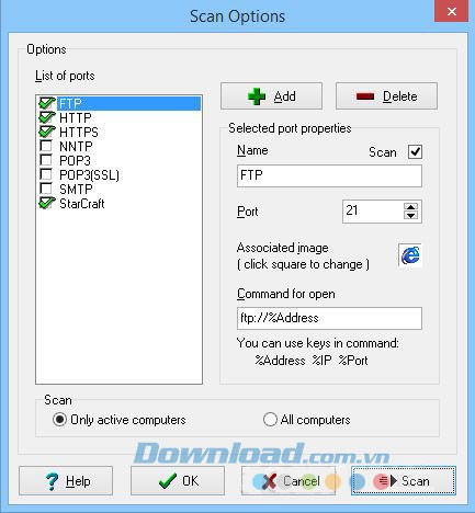 Quét dịch vụ mạng