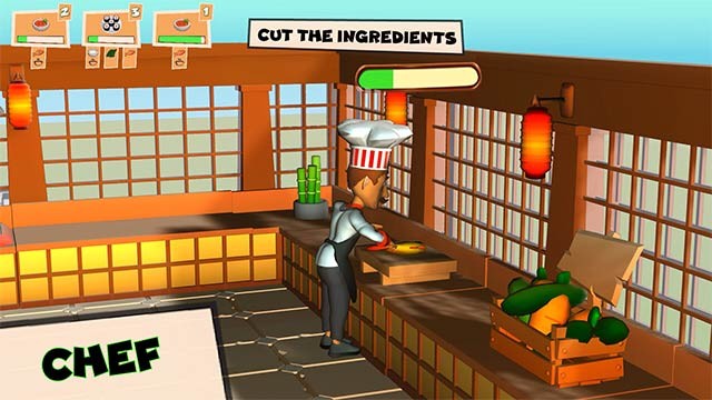 Mỗi vai trong Friends' Kitchen có nhiệm vụ riêng, nhưng đều phải hành động nhanh và phối hợp ăn ý với nhau