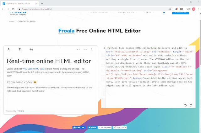 Froala hỗ trợ Inline Editing - thấy kết quả chỉnh sửa ngay lập tức