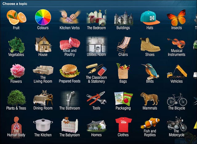 Tải Frogbook - Học từ vựng tiếng Anh qua hình ảnh