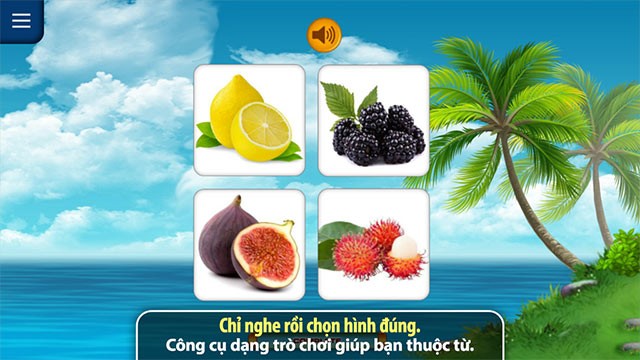 Chỉ nghe rồi chọn hình đúng