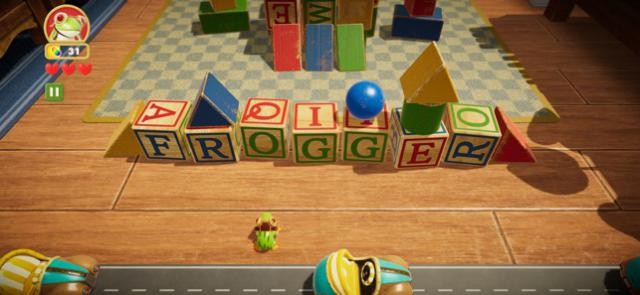 Phiêu lưu cùng chú ếch xanh trong game Frogger in Toy Town