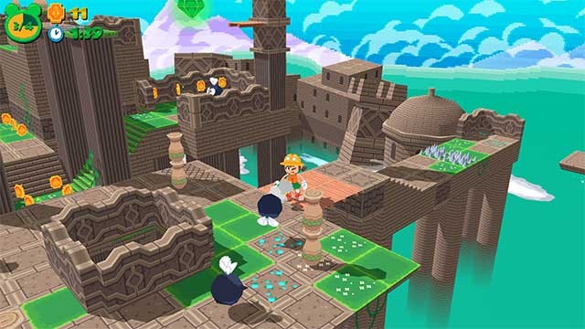 Khám phá các màn chơi đầy màu sắc với đầy những tàn tích được thiết kế độc đáo