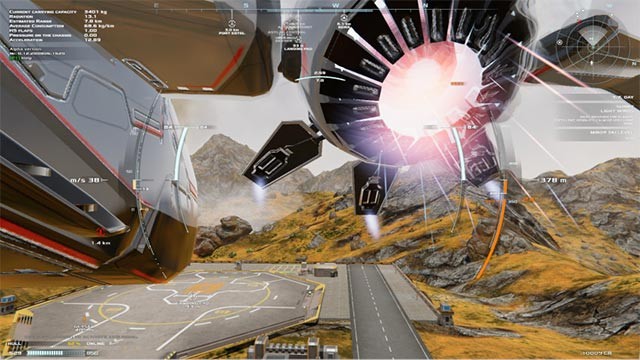 Frontier Pilot Simulator mô phỏng chân thực trải nghiệm lái máy bay chở hàng trong không gian