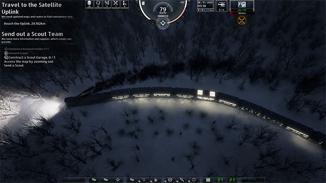 Lối chơi kết hợp giữa chế tạo đoàn tàu với sinh tồn trong thế giới băng giá và chiến tranh