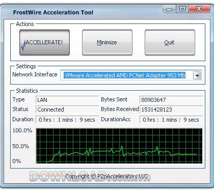 FrostWire Acceleration Tool
