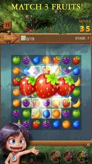 Game match-3 xếp trái cây thú vị Fruits Forest