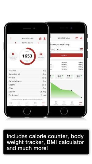 Tính calo, cân nặng...