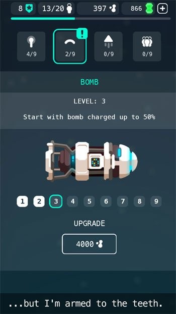 Nâng cấp tàu không gian trong Full of Stars