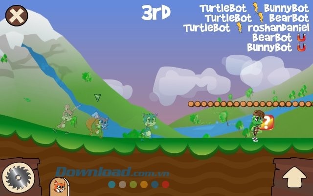 Giao diện màn chơi game Fun Run