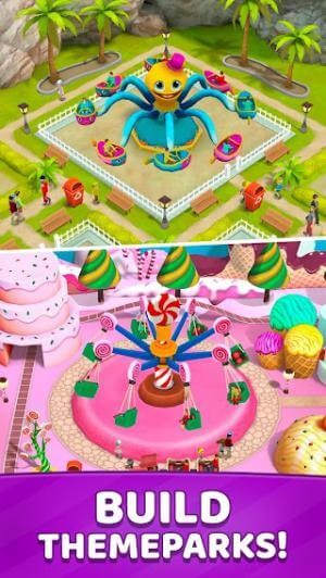 Fun Town là trò chơi mô phỏng giải đố chủ đề xây dựng công viên giải trí