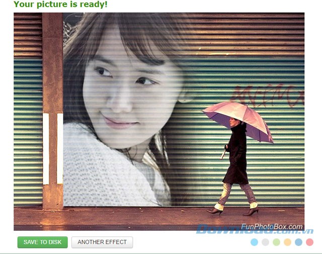 Ghép ảnh vào hiệu ứng có sẵn