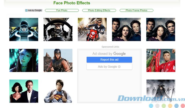 Ghép mặt vào template