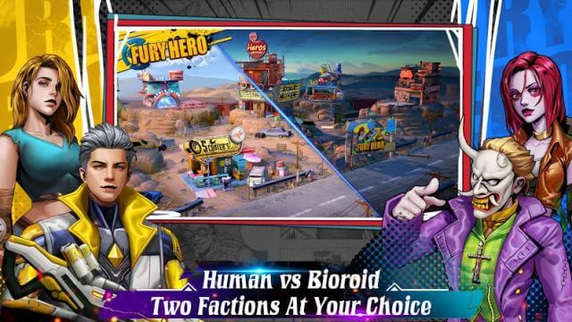 Con người và xác sống - hai phe cho bạn lựa chọn trong Fury Hero
