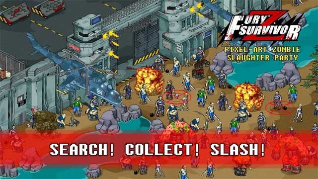 Tìm kiếm vật tư, thu thập vũ khí và tiêu diệt xác sống