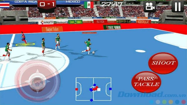 Mô phỏng chân thức môn bóng đá trong nhà