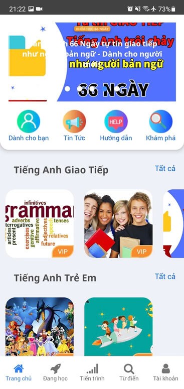 Giao diện chính Future Lang