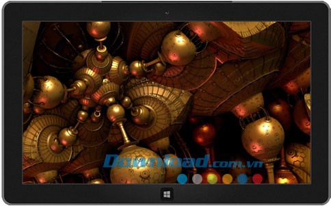 Futuristic Fractals theme