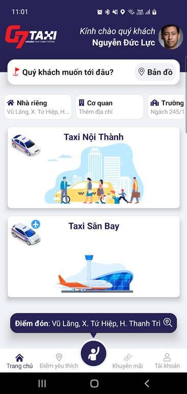 Giao diện chính của ứng dụng