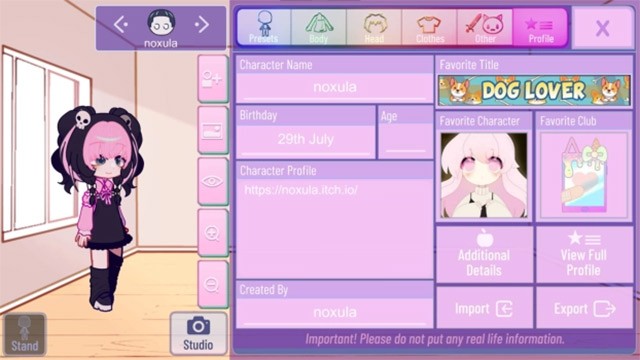 Tạo nhân vật phong cách anime và manga với Gacha Nox