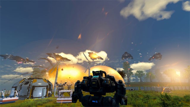 Chiến đấu với AI, thú hoang, cướp biển không gian để sinh tồn trong game Gaia