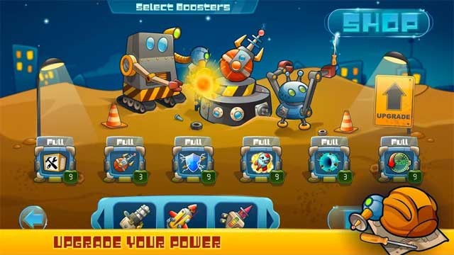 Nâng cấp vũ khí và các căn cứ trên sao Hỏa