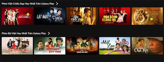 Phim chiếu rạp Galaxy Play