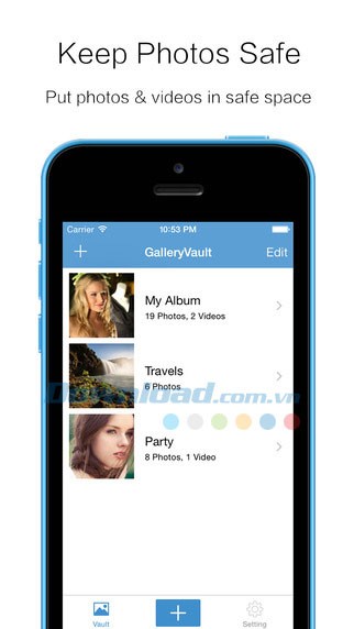 GalleryVault cho iOS