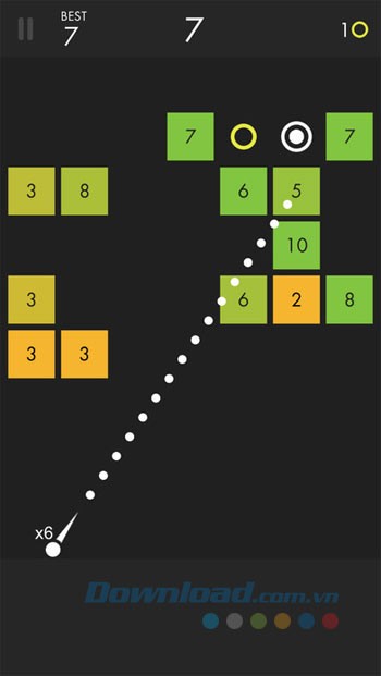 Giao diện game Ballz cho iOS