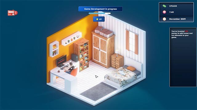 Game Builder Tycoon giả lập nghề lập trình game và kinh doanh công ty trò chơi