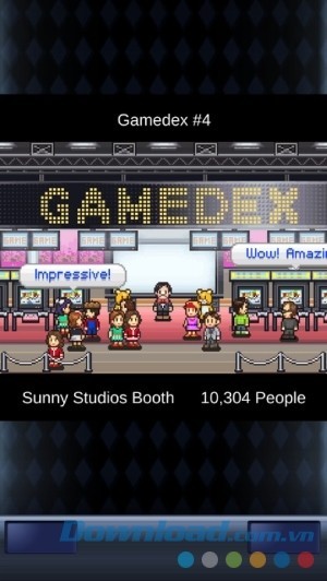 Game Dev Story cho iOS giao nhiệm vụ phát triển công ty cho người chơi