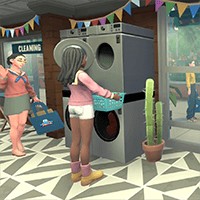 Laundry Simulator - Game Kinh Doanh Tiệm Giặt Là
