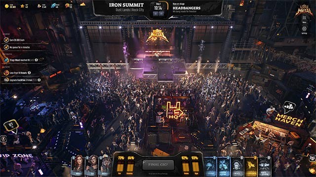 Lord of Metal là game mô phỏng tổ chức lễ hội nhạc Rock quy mô hàng nghìn khán giả