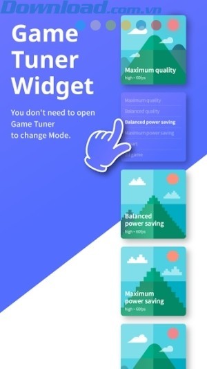 Các Widget tiện lợi