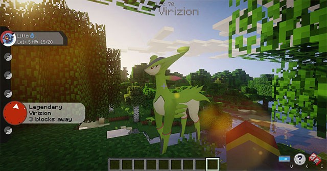 Gameshark Add-on for Pixelmon hiển thị thông tin về Pokemon trong box