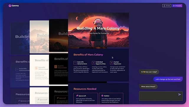 Nâng cao chất lượng bài thuyết trình với tính năng Chat