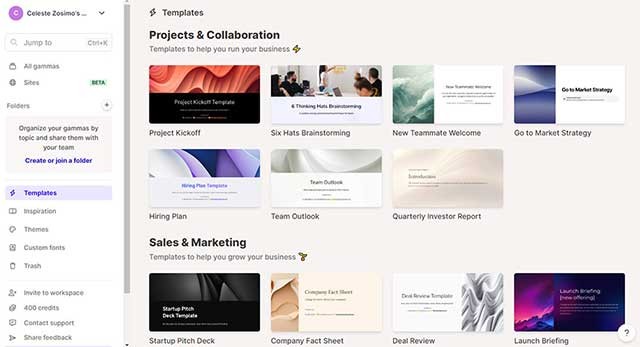 Dễ dàng tạo các bài thuyết trình, trang web, bài đăng trên MXH,...